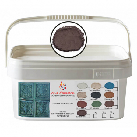 Chit de rosturi sobe - Chit de rosturi culoare MARO INCHIS pentru sobe in forma de praf, Agus Ofentechnik, 1, 2 sau 5kg/galeata