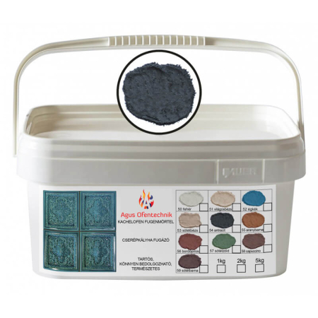 Materiale montaj - Chit de rosturi GRI ANTRACIT pentru sobe in forma de praf, Agus Ofentechnik