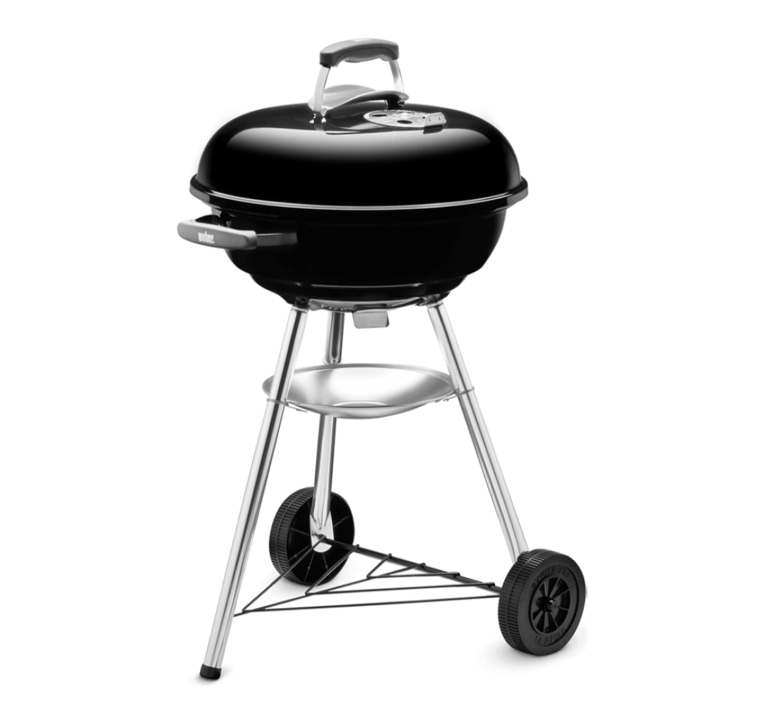 Hai la Grătar! - Gratar carbuni Compact Kettle 47 cm – gratar rotund compact cu capac, ideal pentru familie