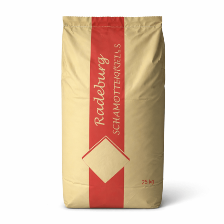 Mortare, tencuieli, vopsele termorezistente - Mortar pentru sobe de teracotă – argilă gata preparată (25 kg) Schamottemörtel-S