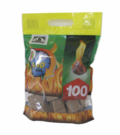 Accesorii - Pachet aprinzatoare - 100 cuburi pentru 100 aprinderi usoare