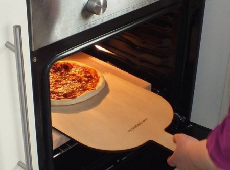 Piatra copt pizza, paine pentru cuptor electric sau pe gaz, pentru pizza si paine crocanta 36 x 30 x 2,5 cm [3]