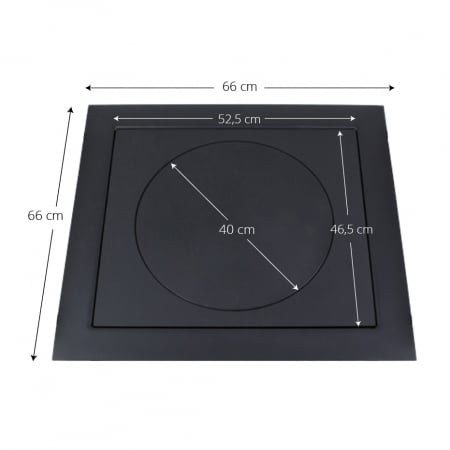 Plita din fonta KT6660 pentru soba de gatit cu dimensiunile 66 x 60 cm + CADOU [1]