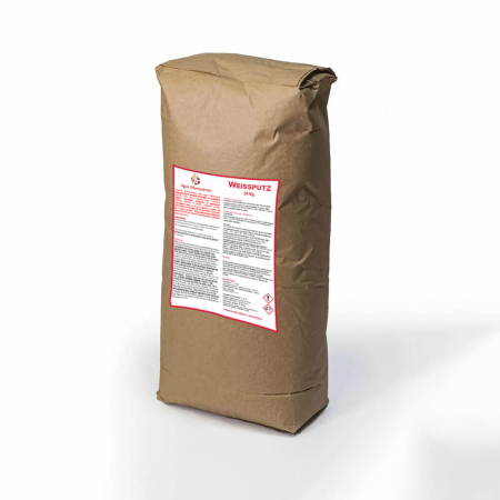 Mortare, tencuieli, vopsele termorezistente - Tencuiala termorezistenta alba WEISSPUTZ 0 – 1,2 mm, sac de 20 kg