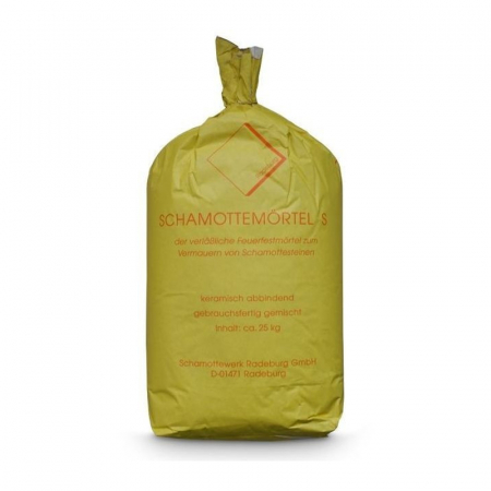 Mortare, tencuieli, vopsele termorezistente - Mortar constructie sobe Schamottemörtel-S, sac de 25 kg