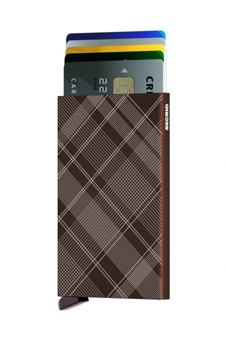 Portcard Laser Tartan Brown-big