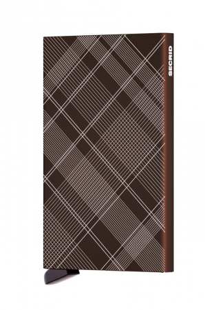 Portcard Laser Tartan Brown0