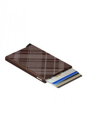 Portcard Laser Tartan Brown3