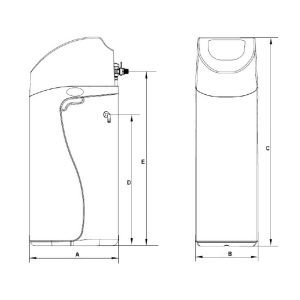 STAȚIE DEDURIZARE aquaPUR SOFT 25 CAB CONFORT Q 1,5mc/h CU BY-PASS [2]