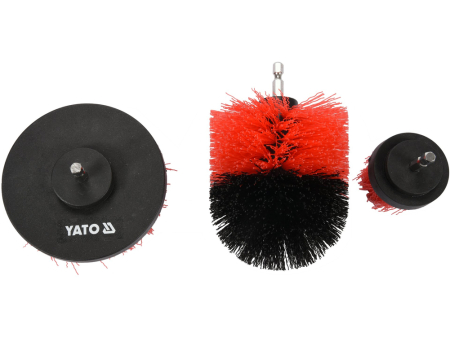 Set 3 perii de curățare cu prindere hexagonală Yato YT-47553, 50/80/100 mm [1]