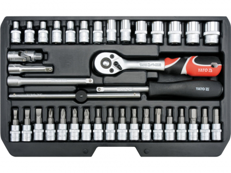 TRUSĂ TUBULARE+ANTRENOR, 38 BUC, 1/4'', CR-V [1]