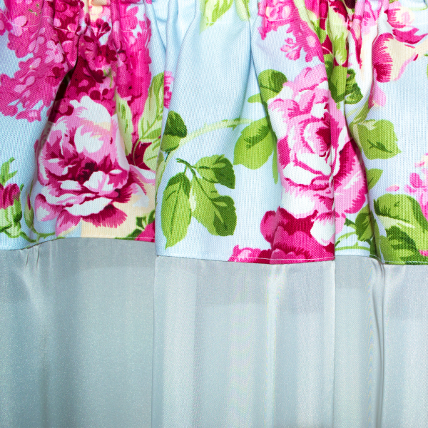 Perdea Velaria cu flori roz, 325x150 cm [2]