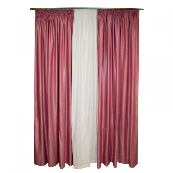 Set draperii roz prafuit, 420x255 cm [2]