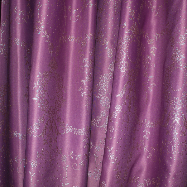 Set draperii Tafta mov, 2x140x245 cm [3]