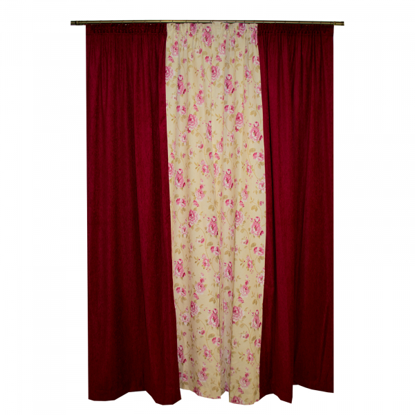 Set draperii simfonie roz, 2x150x260 cm [2]