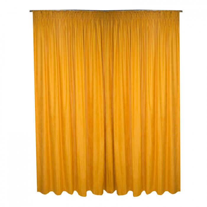 Set draperii suet orange, 2*215x245 cm [2]