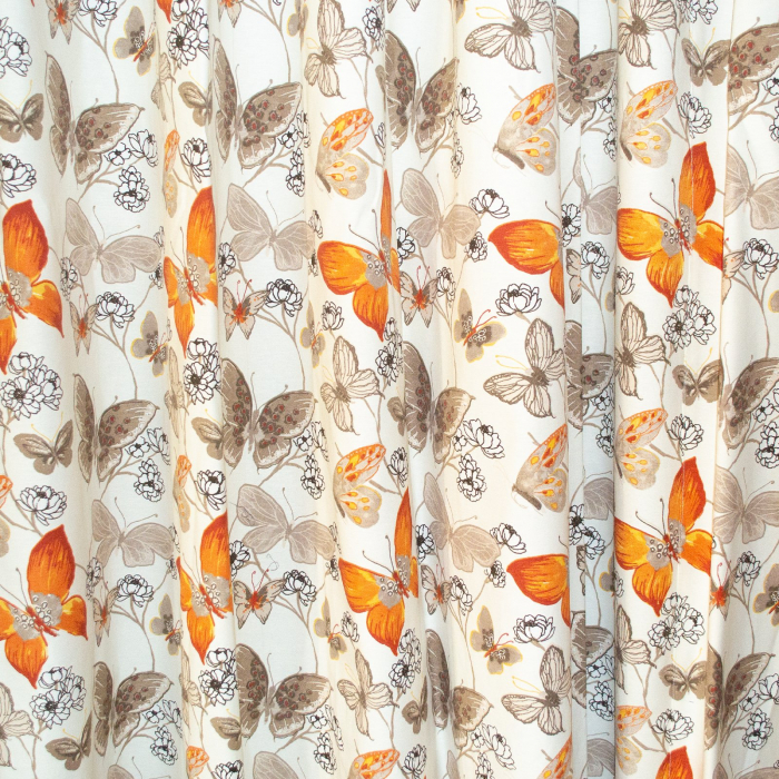 Draperie Velaria fluturi portocalii cu capse, 300x250 cm [2]