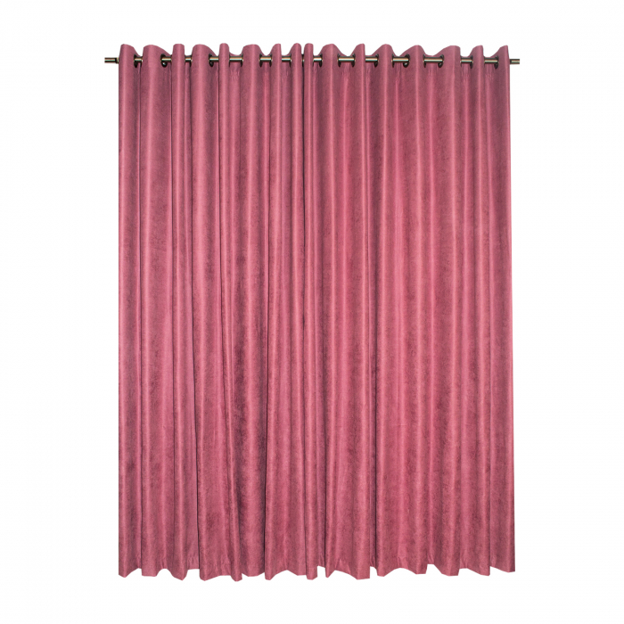 Set draperii Velaria roz catifelat, 2*230x225 cm [2]