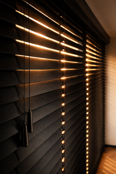 Venetiene cu banda decorativa (lemn 50mm) [5]