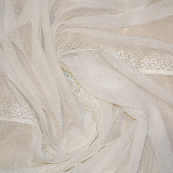 Perdea Velaria in unt cu dantela, 160x160 cm [2]