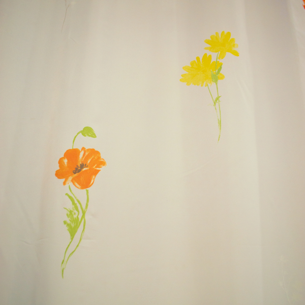 Perdea supervoal orange flowers 210x245 cm [3]