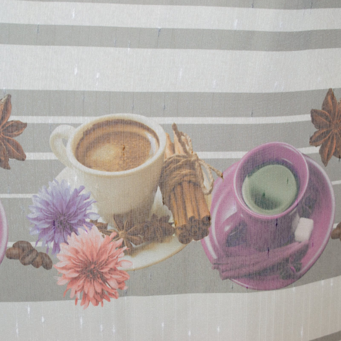 Perdea de bucatarie cu cesti de cafea [2]