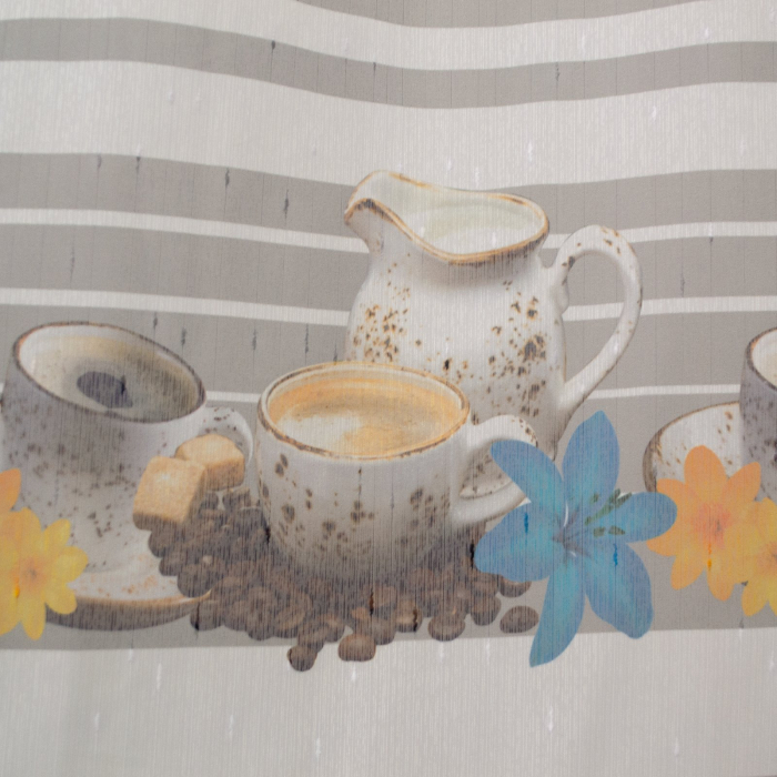 Perdea de bucatarie cu cesti de cafea [3]