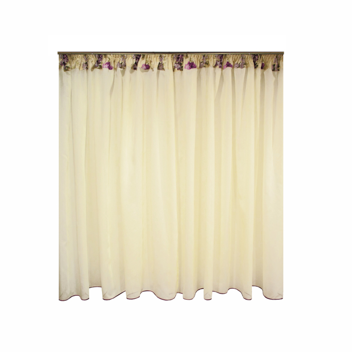 Perdea de bucatarie cu imprimeu floral, 435 x 155 cm [2]