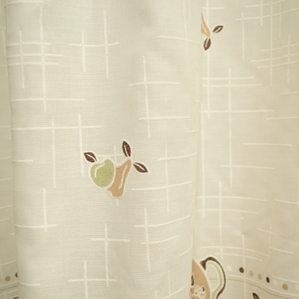 Perdea de bucatarie in cu fructe si cesti, 370x150 cm [6]