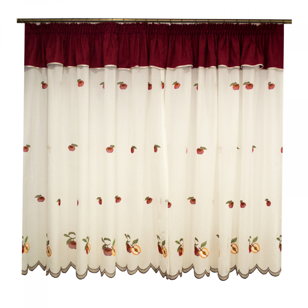 Perdea de bucatarie in cu fructe, 280x160 cm [2]