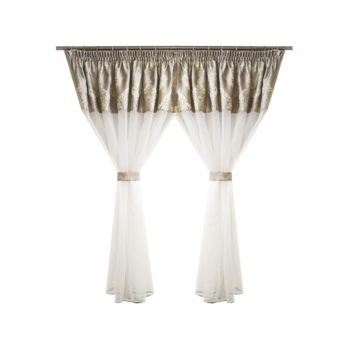 Perdea Velaria bamboo alb, 380x162 cm [1]