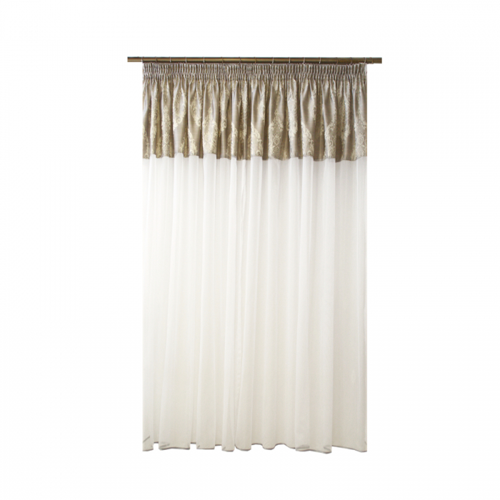 Perdea Velaria bamboo alb, 380x162 cm [3]