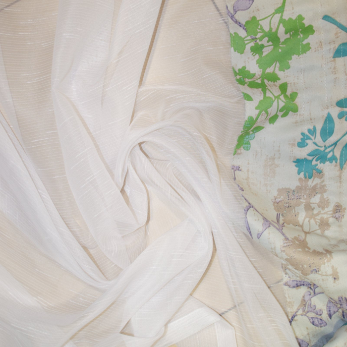 Perdea de bucatarie sable alb, 200x160 cm [2]