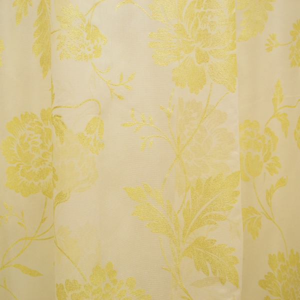 Perdea supershiny paint gold flowers, 430x245 cm [2]