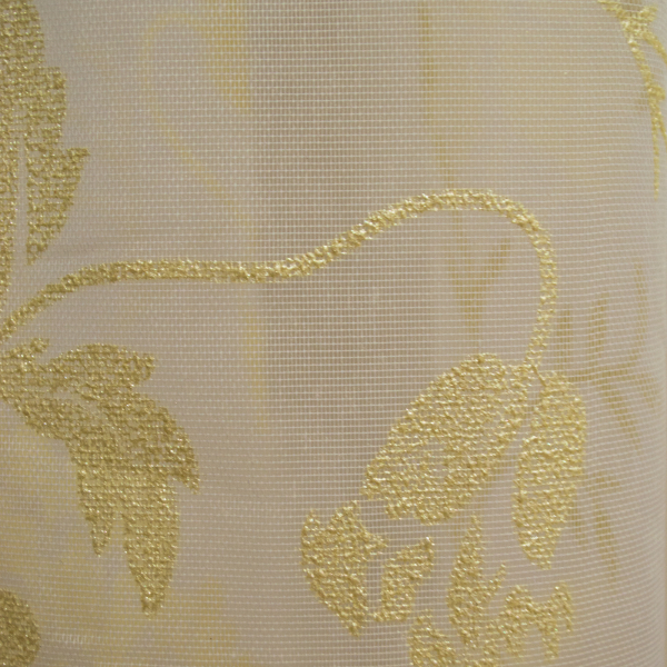 Perdea supershiny paint gold flowers, 430x245 cm [3]