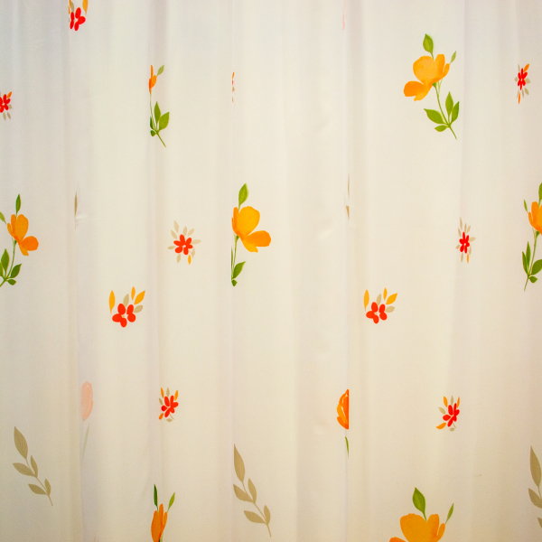 Perdea supervoal flori de campie portocalii, 220x245 cm [3]
