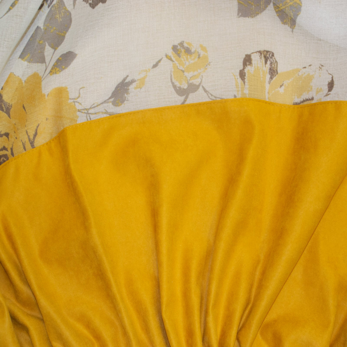 Perdea Velaria din in cu flori, 170x145 cm [3]