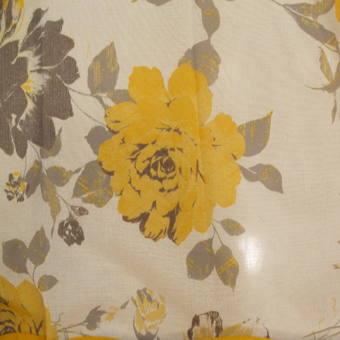 Perdea Velaria din in cu flori, 170x145 cm [4]