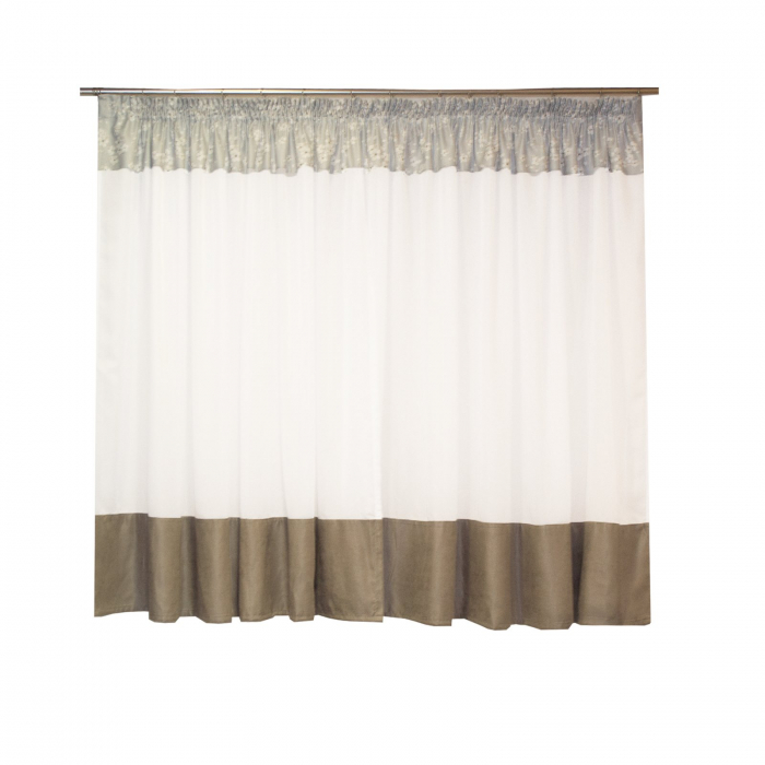 Perdea Velaria alba cu flori, 400x150 cm [3]