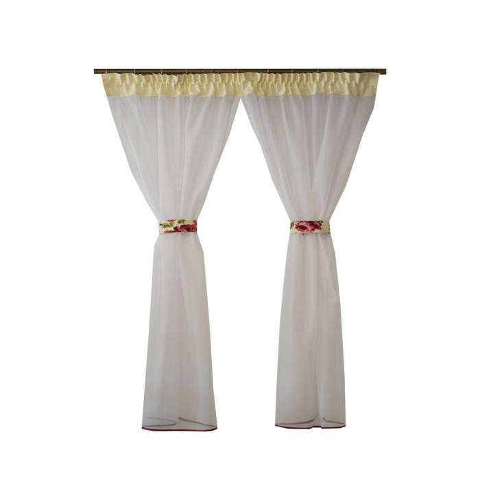 Perdea Velaria bamboo alb, 170x175 cm [1]