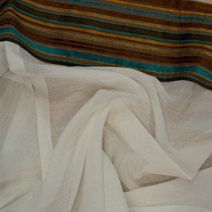 Perdea Velaria in ivoire cu linii, 135x160 cm [2]