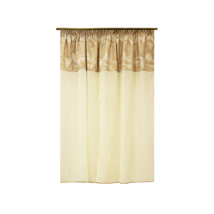 Perdea Velaria ivoire si tafta bej antichizat, 170 x 145 cm [2]