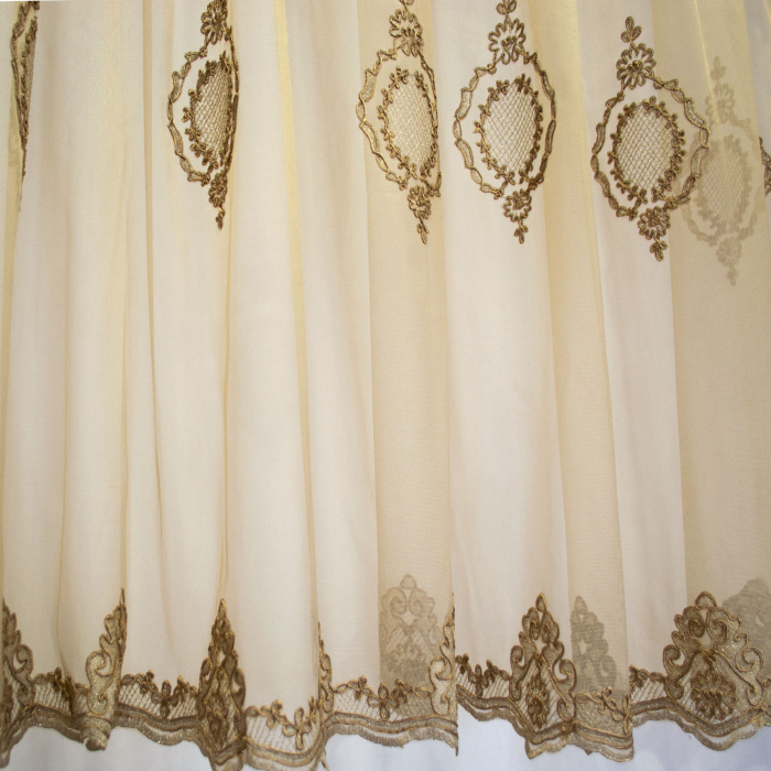 Perdea Velaria tiul luxury maro, 400x235 cm [2]