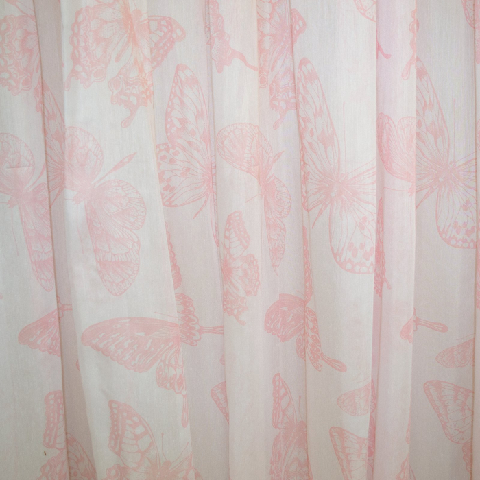 Perdea Velaria batist fluturi roz, 550x250 cm [3]