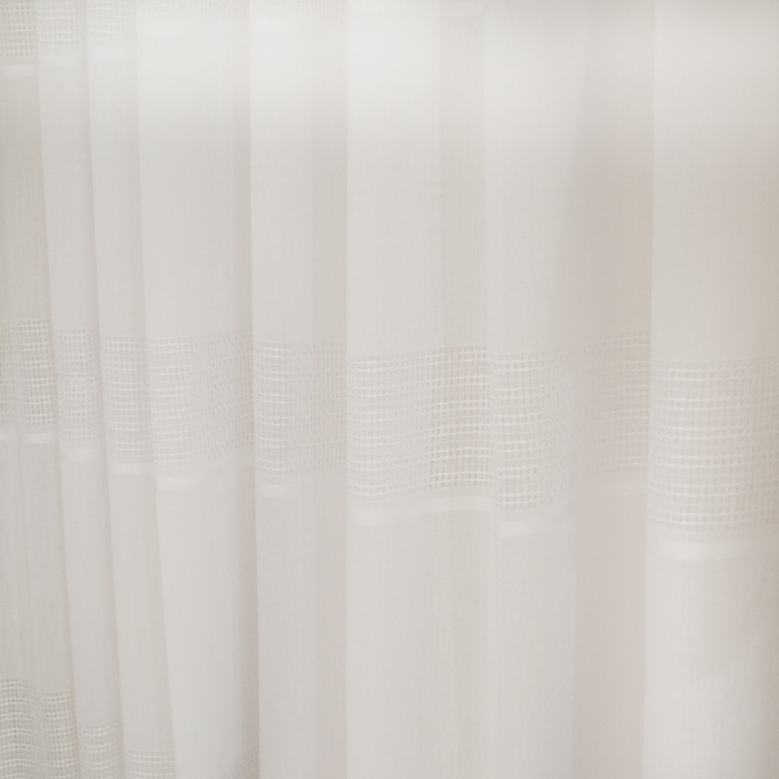 Perdea Velaria broderie  dungi alba, 320x228 cm [2]