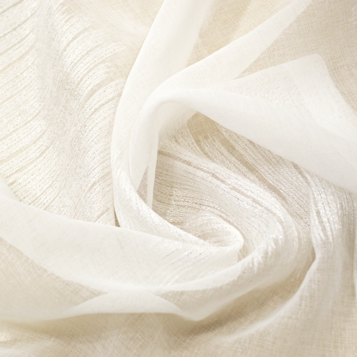 Perdea Velaria alba cu dungi cu sclipici, 230x248 cm [2]