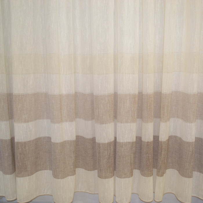 Perdea Velaria cu dungi maro, 400x245 cm [3]