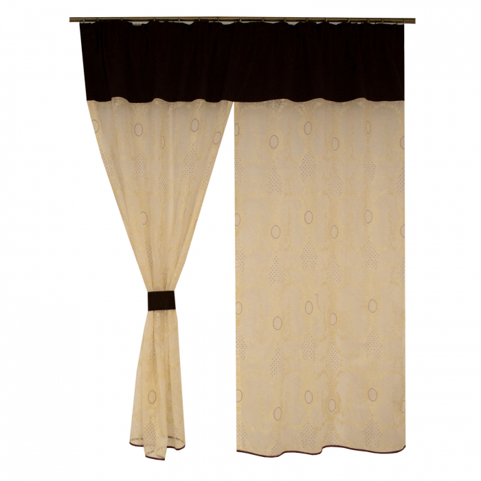 Perdea Velaria cu flori 170x155 cm [3]