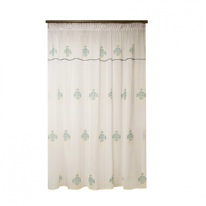 Perdea Velaria in heritage turcoaz, 200x170 cm [1]