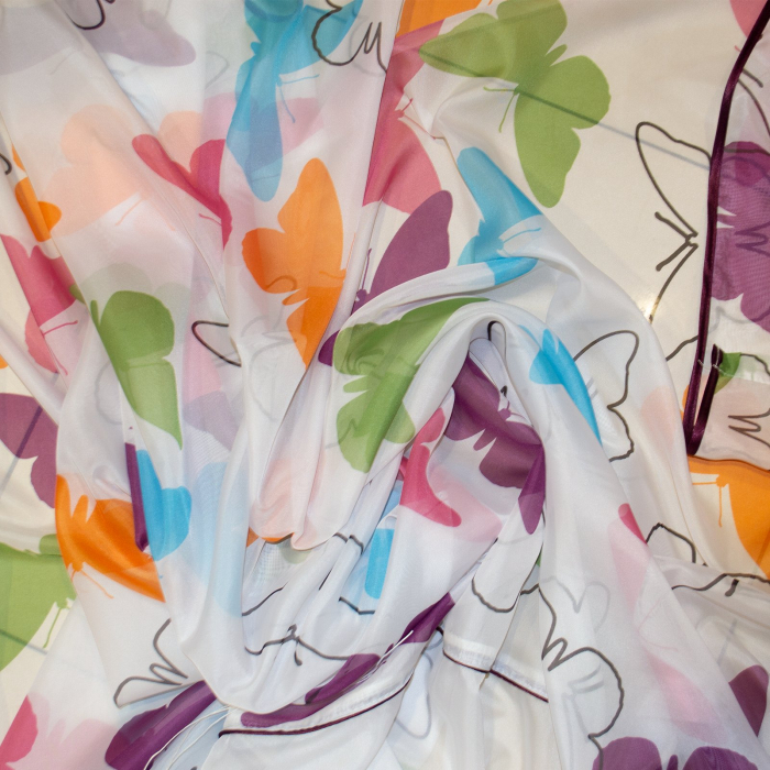 Perdea Velaria voal cu fluturi colorati, 300x160 cm [2]